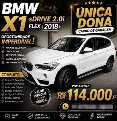 BMW X1 2.0 16V TURBO ACTIVEFLEX SDRIVE20I X-LINE 4P AUTOMÁTICO BMW X1 2.0 16V TURBO ACTIVEFLEX SDRIVE20I X-LINE 4P AUTOMÁTICO